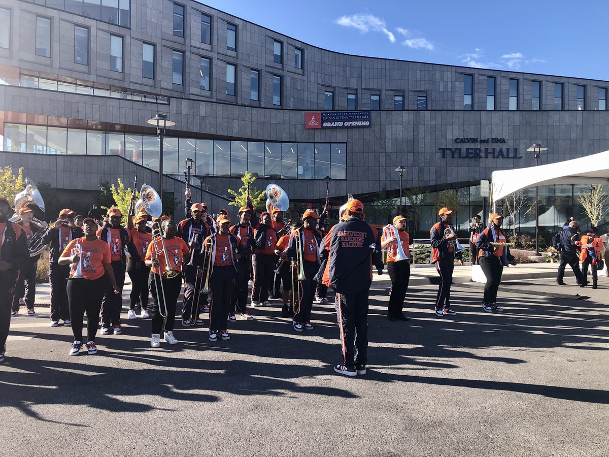 BMorePRGuy's tweet photo. We ready! Today it’s a ribbon-cutting ceremony for the new Tyler Hall student services building. #PRStuff https://t.co/66AY9lXZ0b
