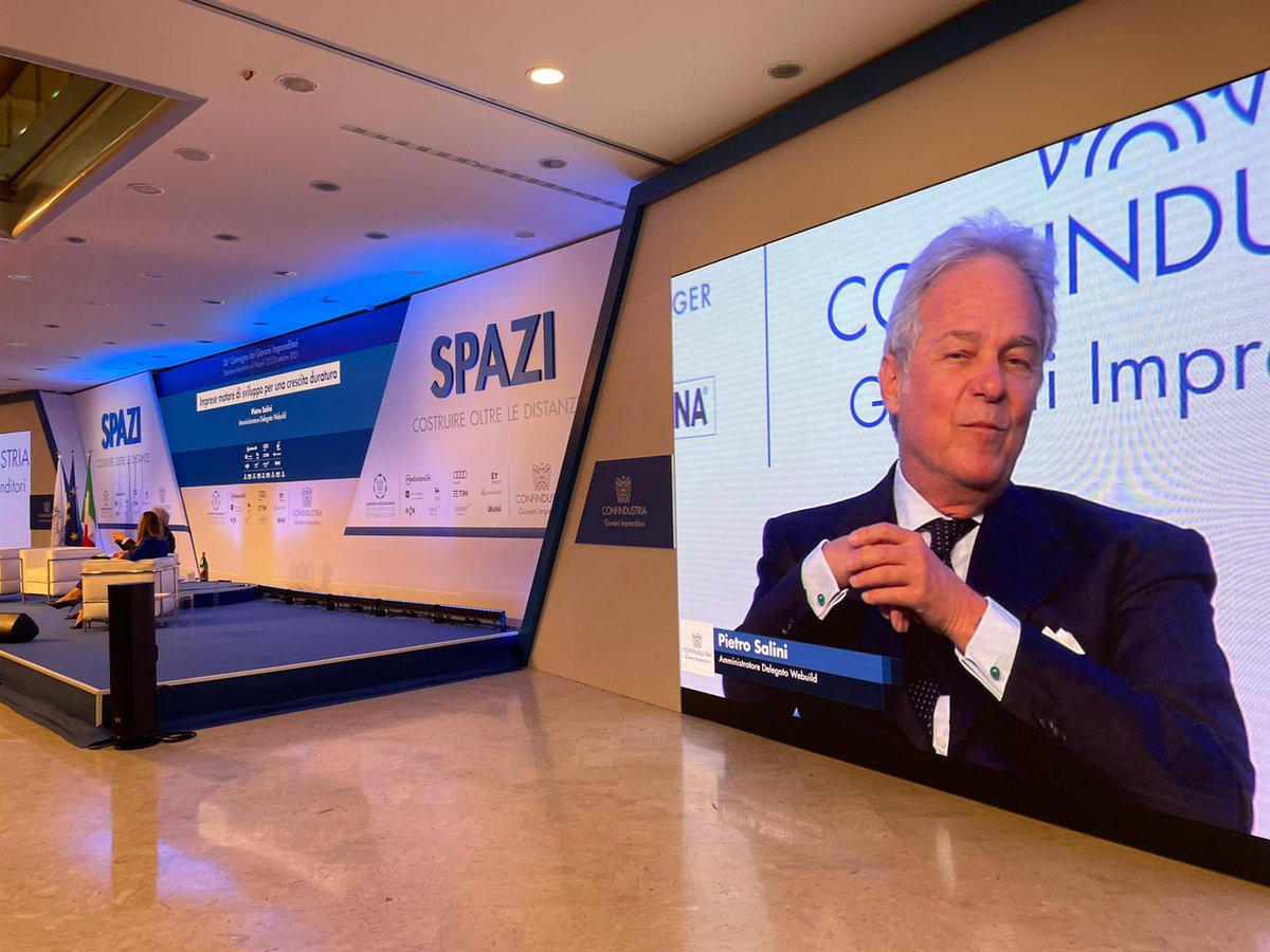 Il PNRR come vera occasione di ripartenza per il Paese: l’intervista a <a href="/pietrosalini/">Pietro Salini</a>, Amministratore Delegato di <a href="/Webuild_Group/">Webuild</a> a #Spazi2021

Segui l’intervento su: giovanimprenditori.org 
#22ottobre