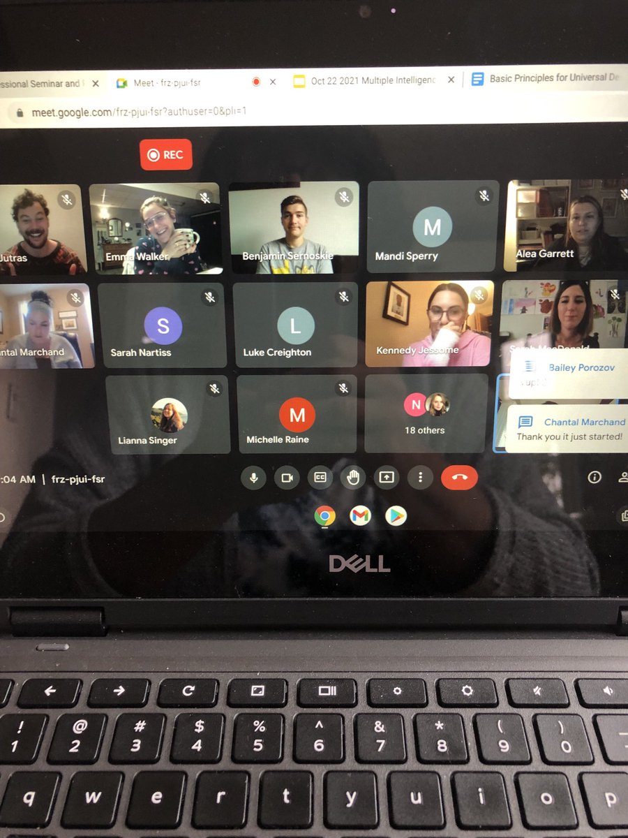 lanasmi80059619's tweet photo. ⁦@MSVU_Halifax⁩  First year BEd students multi tasking. Popping in and out of NSTU provincial conferences to join our google classroom. Today’s topics : differentiating lessons using UDL and MI theory. AMAZING conversations! https://t.co/kuIRRkIccp