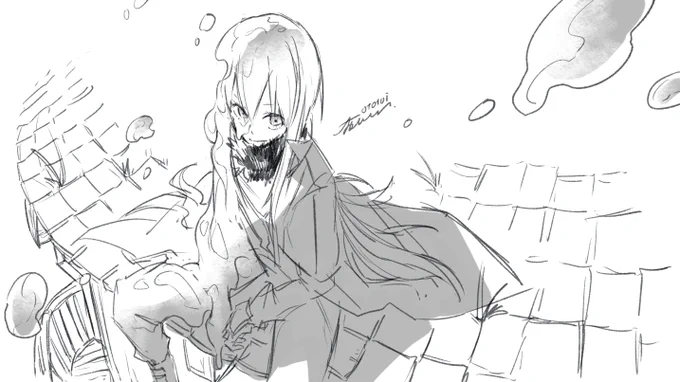 久々のらくがき～
人間じゃないって認識することの難しさ…… 