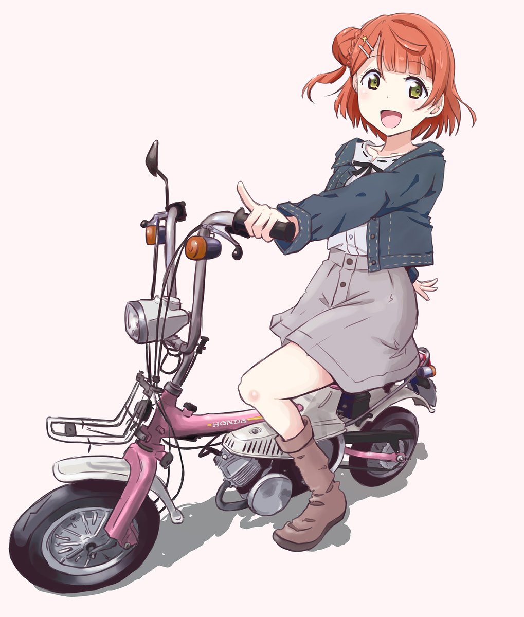 上原歩夢 「無意識で歩夢ちゃん×ソフト系バイクしか描いてなかったw
 #上原歩夢祭り 」|まるよのイラスト