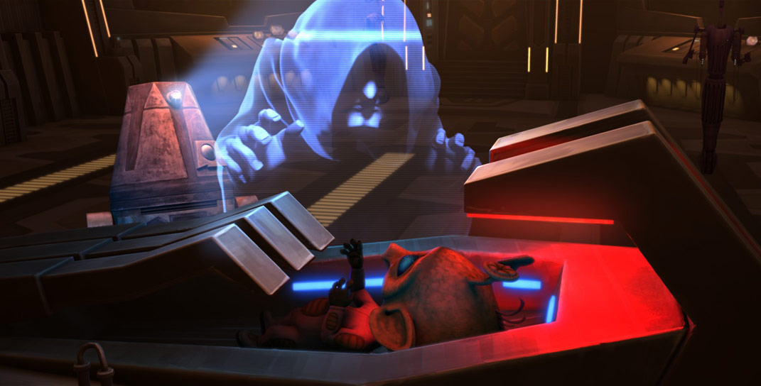 TheLoreMasterYT's tweet photo. @missingwords
In The Clone Wars episode where Palpatine talks about forming his future dark side army, was that written with the current Inquisitors in mind, or was there something else planned, since he describes them as "spies"? Made them sound more like the EU Emperor's Hands. https://t.co/PJxVBAbRcc