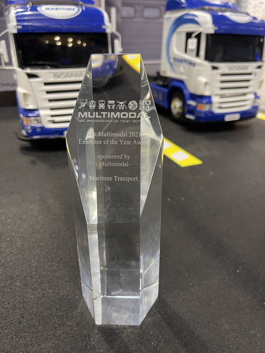 Maritime_UK's tweet photo. The Multimodal Exhibition was long overdue, but it was a huge success. We are honoured to be named The Multimodal 2021 Exhibitor of the Year. Thank you to everyone who was involved, and congratulations to the other award winners!
#Multimodal21 #MultimodalAwards #MaritimeTransport https://t.co/jt6fLT6LaT