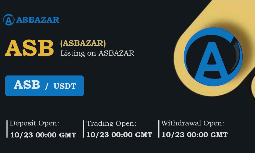 asbazarofficial's tweet photo. ASB Listed on Asbazar Exchange on 23 Oct 2021

Minimum Price is 0.5 USDT
Minimum Amount is 13 ASB

Use Our Application Or Website to Buy / Sell ASB #blockchain #cryptocurrency #ASBUSDT #ASBAZAR https://t.co/lMPSi6ozBo