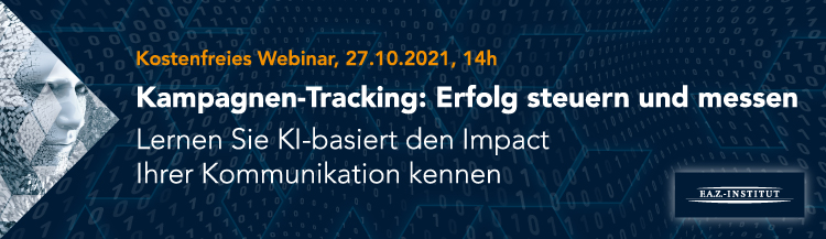 Lernen Sie bei unserem Live-Webinar den Impact Ihrer Kommunikation kennen und erfahren Sie, wie man für eine erfolgreiche Kampagnen-Steuerung mithilfe von KI Ihre Werbung oder Ihre Presseaussendungen online verfolgen und messen kann.

Hier gratis anmelden: faz-institut.de/anmeldung-kamp…