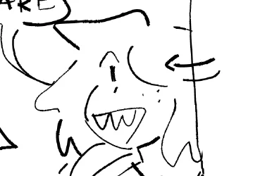 working on a comic here's susie smiling 