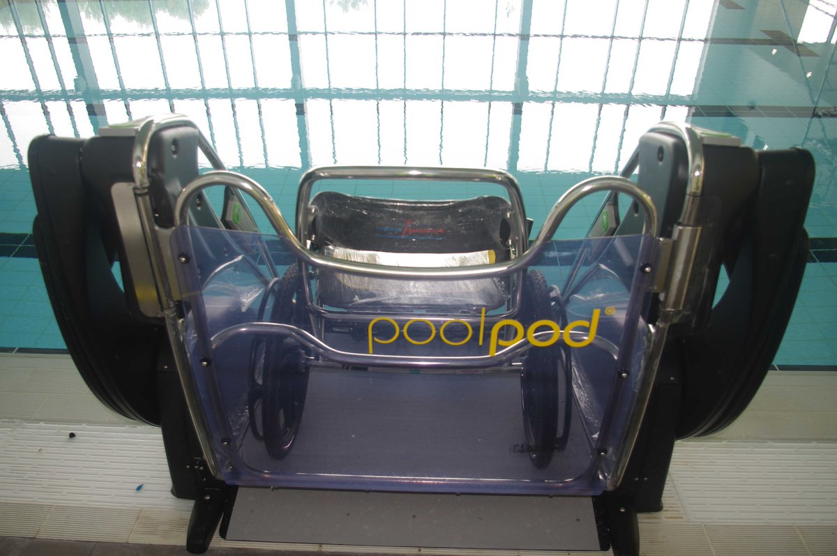 NorthNorfolkDC's tweet photo. THE REEF: The PoolPod is now in place, allowing for safe &amp; dignified entry into either pool!

There is also a poolside wheelchair &amp; wheelchair storage zone nearby. 

The Reef has been built to be accessible for everyone.
Find out more at: https://t.co/H0R3lFUC0h
@Poolpodproducts https://t.co/l2JkxYvICx