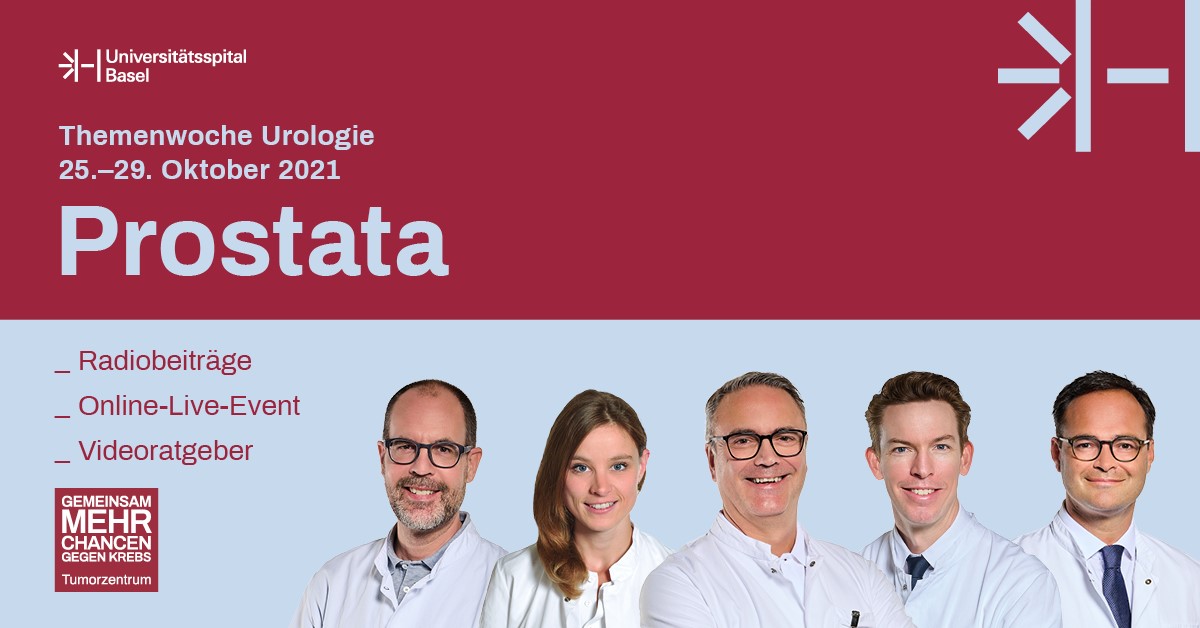 Eine Woche lang dreht sich alles rund um das Thema Prostata. Die Urologie des Universitätsspital Basel beantwortet die wichtigsten Fragen aus der Sprechstunde, informiert zu Behandlungsmöglichkeiten und über das umfassende Angebot. unispital-basel.ch/urologie-prost…