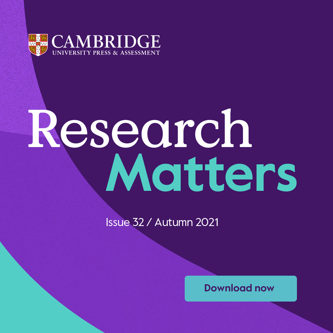 CambPressAssess's tweet image. 📣 Out now!

#ResearchMatters is our free biannual publication showcasing the wide variety of qualitative and quantitative research carried out by our #AssessmentResearch Division.

Download the new issue here: cambrid.ge/3m5CHGi