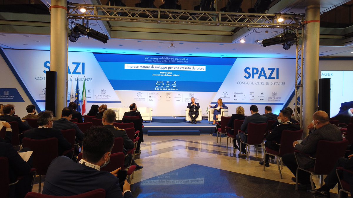 “Dobbiamo smettere di pensare come un Paese di impiegati. Siamo imprenditori, dobbiamo parlare anche dell’apprendimento di chi è più ‘grande’, non solo dei #giovani”, Pietro #Salini AD <a href="/Webuild_Group/">Webuild</a> #Spazi2021 <a href="/GIConfindustria/">GI Confindustria</a>