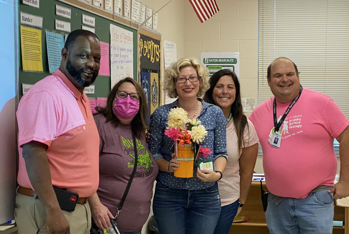 What a great way to start our Friday in the Swamp <a href="/RSMSGATORS/">River Springs MS</a> ! Mrs. Leon, Ms. Baker, and Mrs. Weston received some Gator Gratitude for being Terrific Teachers. #gatorgoals #gatorgratitude #TerrificTeachers