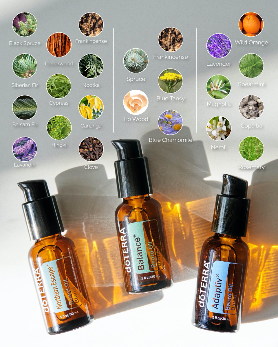 doterra's tweet photo. There are so many oils in the limited Beard Oils! ✨
Check them out at https://t.co/W8sm4aMT4J
#holiday2021 #doterra #doterraessentialoils #beardoils #adaptiv #balance #northernescape https://t.co/fVl5T92dgh