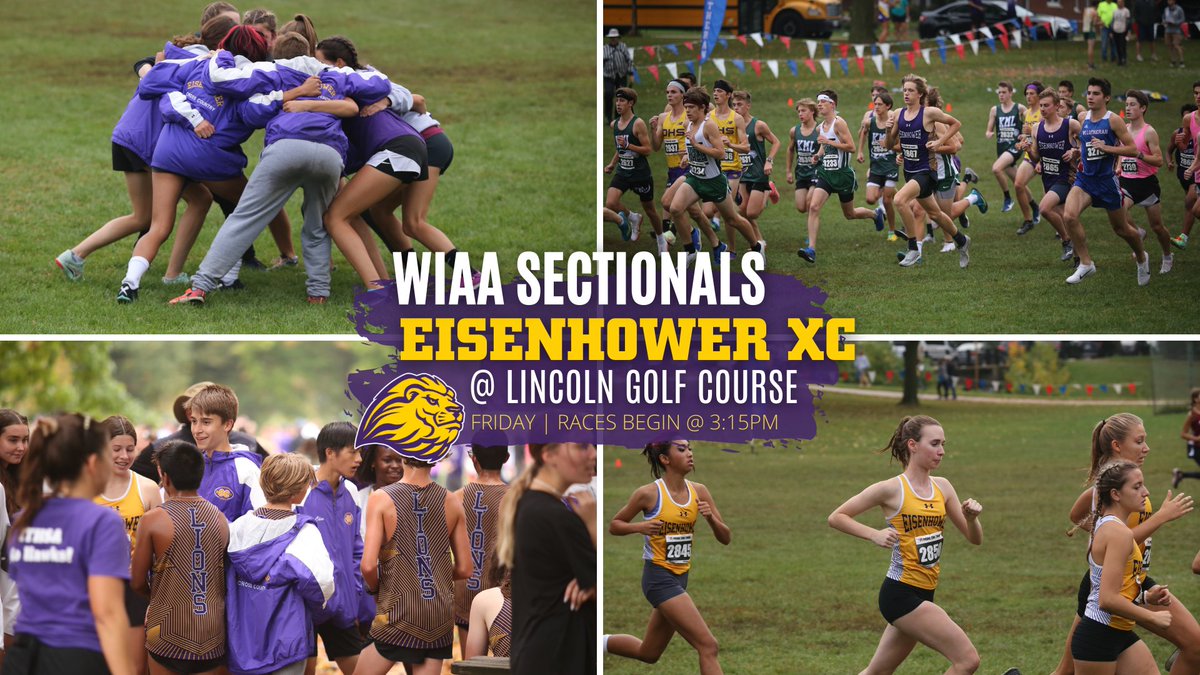 Best of luck to Eisenhower Cross Country who will compete in the WIAA Sectional Meet today at Lincoln Golf Course in Glendale. Races begin at 3:15pm. 
LET'S GO IKE XC!!!
#letsgoike