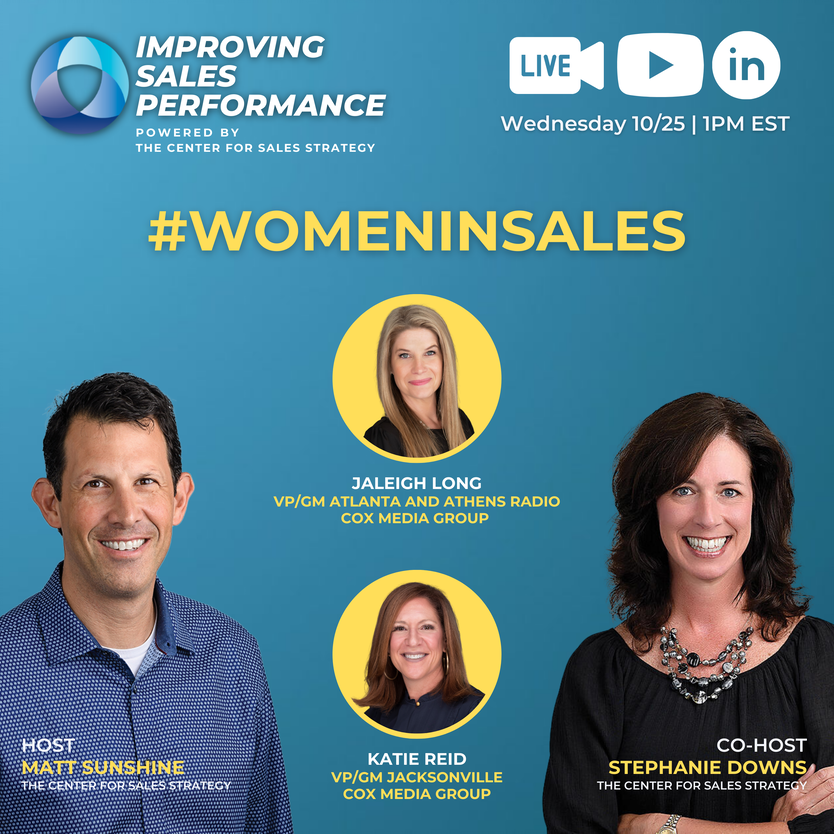 mattsunshine's tweet photo. Tune in on Monday, 10/25 at 1 PM EST. @jburgerlong with Atlanta and Athens Radio, @COXMG &amp; Katie Reid with Jacksonville, @COXMG will join the show to share their insights on various topics that help companies improve sales performance. #WomeninSales
👉 https://t.co/Adrkdzf7nh https://t.co/OTN4LgAvux