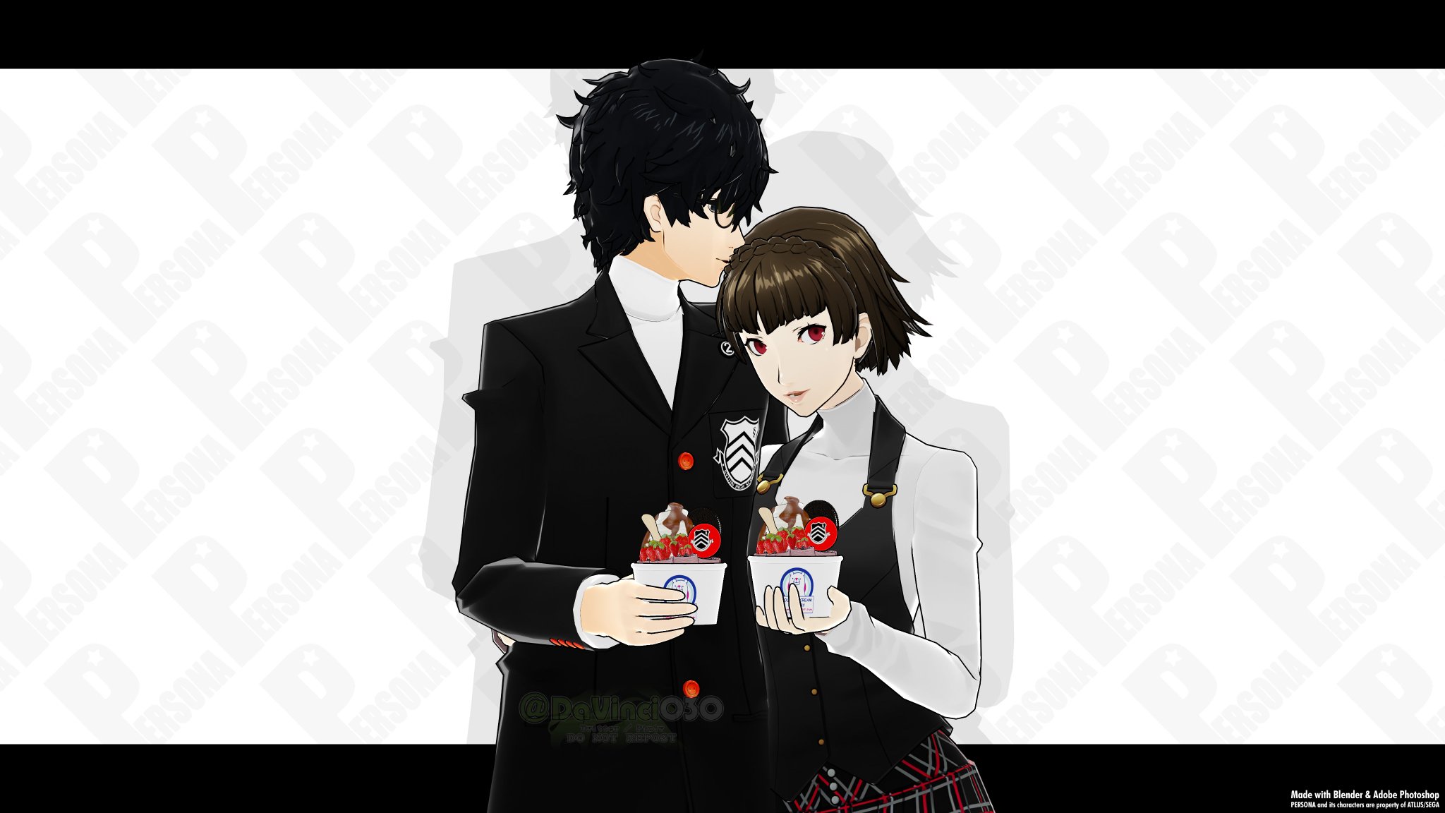 Amazon.co.jp: FiFS イラスト展 缶バッジ ペルソナ5 主人公 雨宮