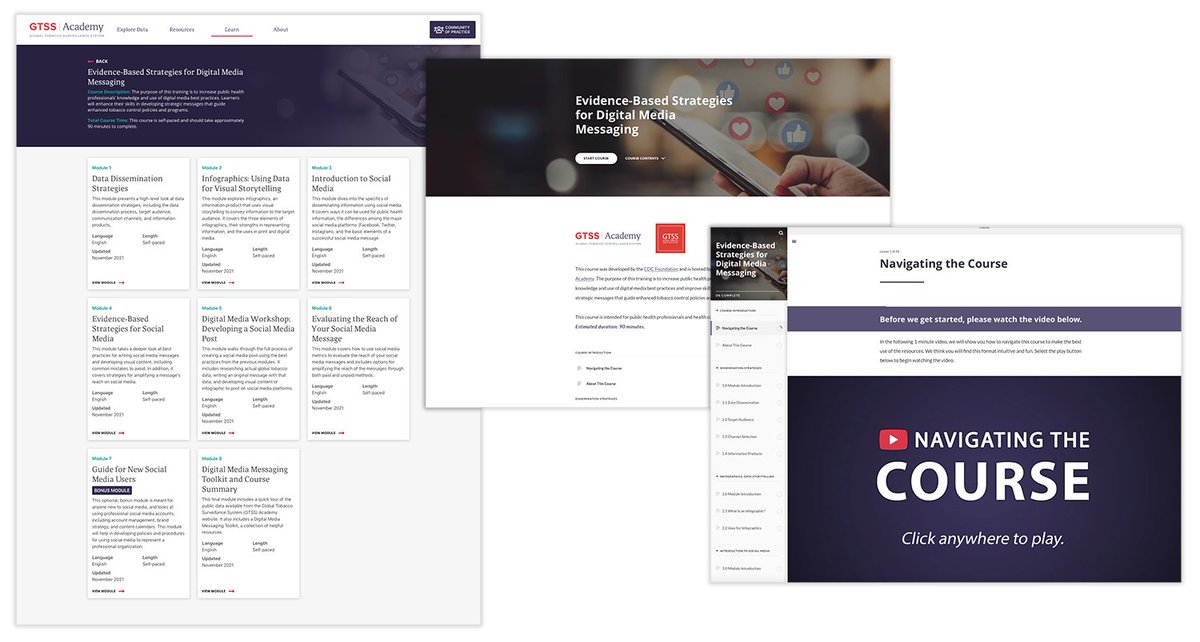 EconometricaMD's tweet photo. CDC Foundation Launches Digital Media Course Developed by Econometrica. #CDCFoundation #elearning #digitalmedia #socialmedia #publichealth #messaging #instructionaldesign #tobaccoprevention https://t.co/kGejmf1hUa