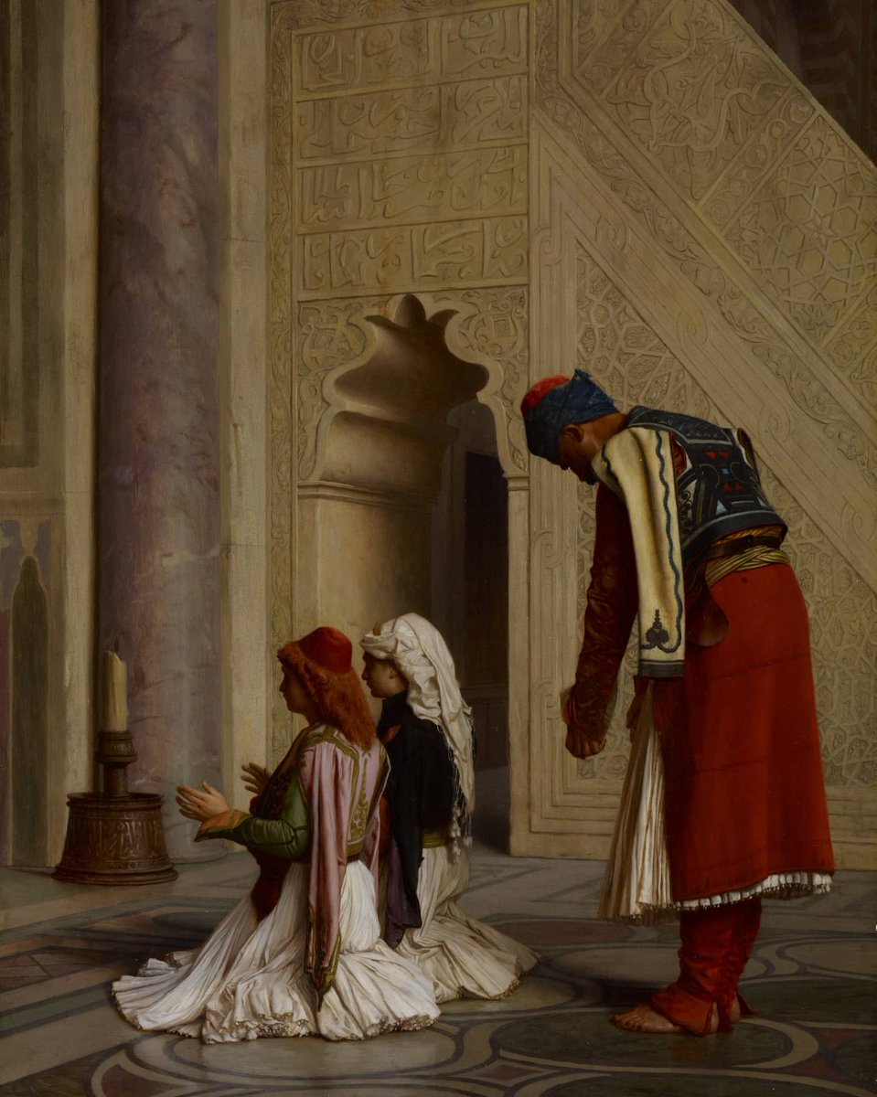 fascinatingart's tweet photo. 🇫🇷 Jean-Léon Gérôme I Young Greeks in the Mosque, 1865 https://t.co/SzktjMRFti
