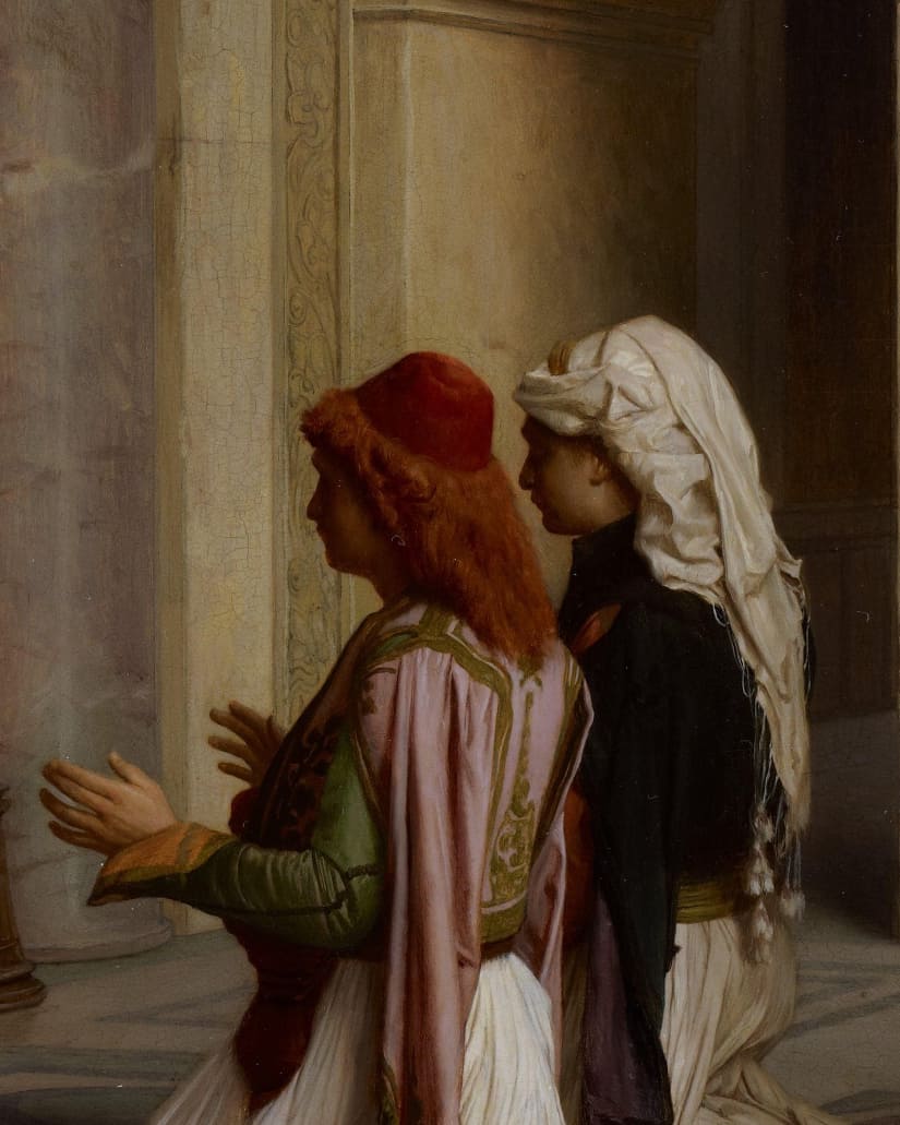 fascinatingart's tweet photo. 🇫🇷 Jean-Léon Gérôme I Young Greeks in the Mosque, 1865 https://t.co/SzktjMRFti