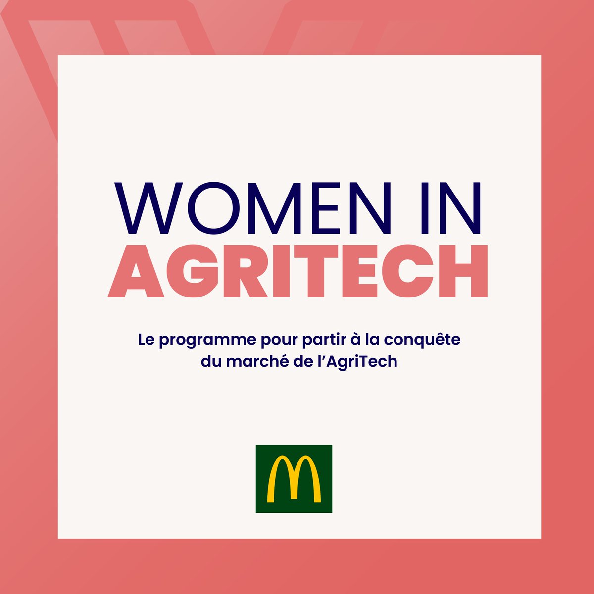 McDoFr_Newsroom's tweet photo. #AgriTech Rapprocher les secteurs agricole et numérique, c’est l’objectif du programme #WomenInAgriTech porté par McDo 🇫🇷 et @Willa_off.  
Il offre 6 mois d’accompagnement aux (co)fondatrices de #startup pour faire décoller leurs projets 🚀 https://t.co/ti1VG81suJ https://t.co/v0l8TyGkUZ
