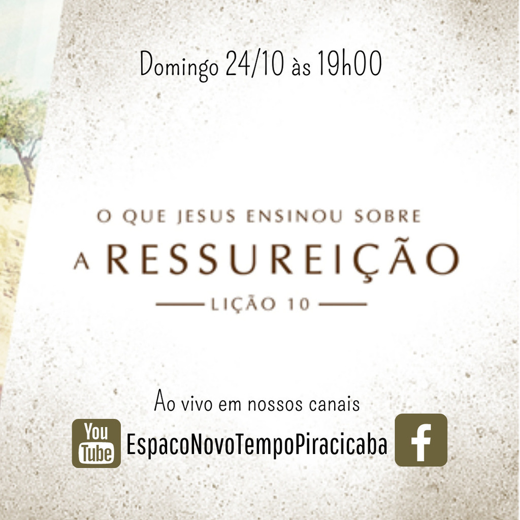 Espaco_NT's tweet photo. // Ensinos de Jesus \\

Não podemos falar de Jesus sem falar de ressurreição. Ele ressuscitou e nos prometeu que todo aquele que crê também poderá ser ressuscitado. 
Quer saber como isso acontecerá?

Esperamos por você! https://t.co/XmaMaTho1Z https://t.co/IRXZNkA8qe
