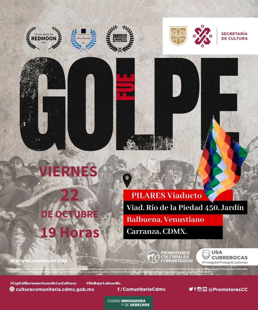 FueGolpe's tweet photo. Hoy también tendremos estreno en Pilares Viaducto, #FueGolpe empieza sus estrenos presenciales en Ciudad de México. https://t.co/leTwYPdf3E