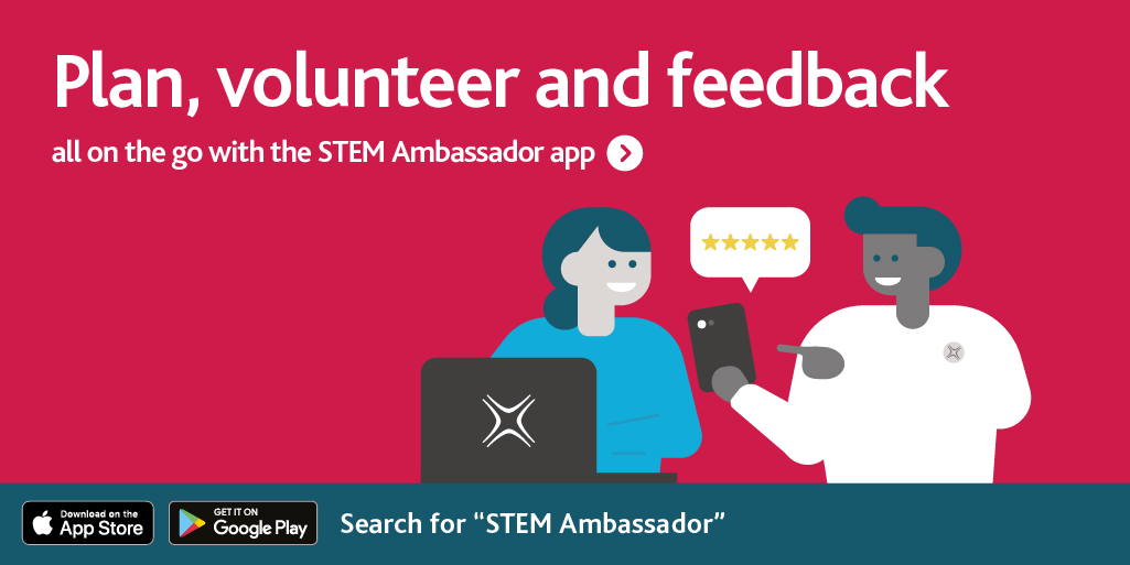 STEMAmbassadors's tweet photo. STEM Ambassadors - you can easily add your past activities and record your volunteer hours with our STEM Ambassador App.

Download it here: https://t.co/OLZUO9i3WZ https://t.co/pmAaRxPx5y