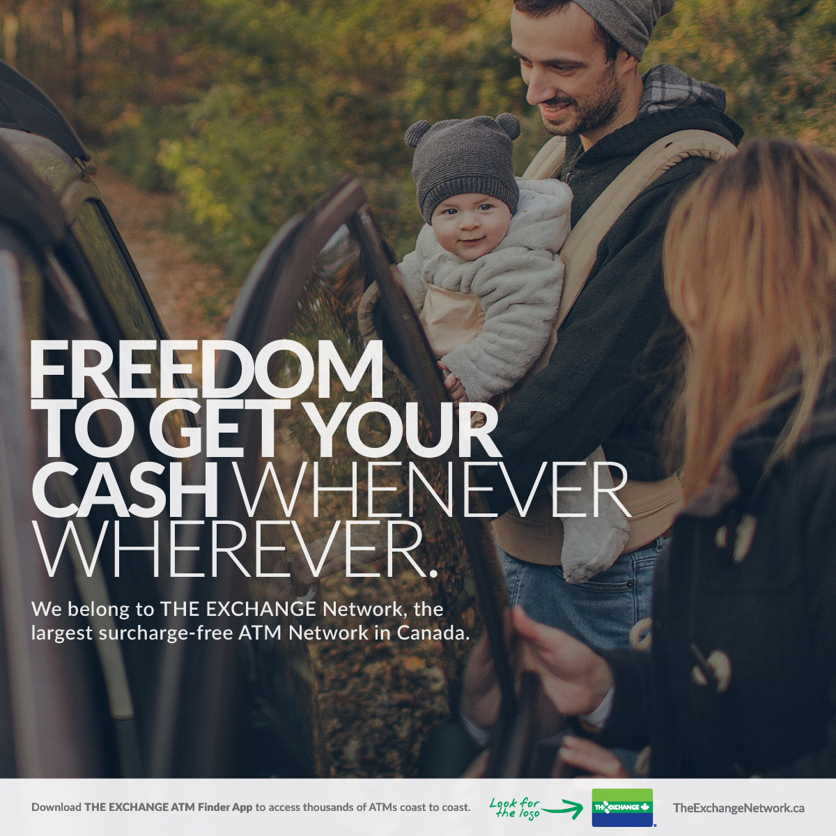 RapportCU's tweet photo. Freedom to get your cash. No matter where life takes you, whether it is a family trip, or a simple day out, you have free access to your money across Canada, in every province and territory.
#theexchangenetwork #freedomtogetyourcash https://t.co/p5J4IZ0Wcm