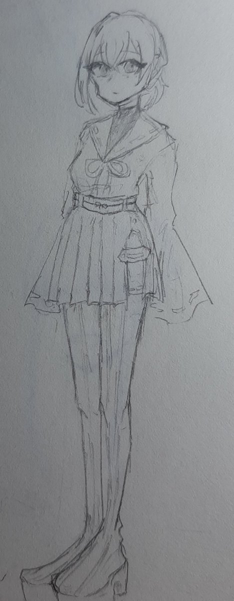 ペンタブくんがご機嫌斜めなので衣装頑張ろうとして断念した絵でも置いときますね こはだずしの漫画