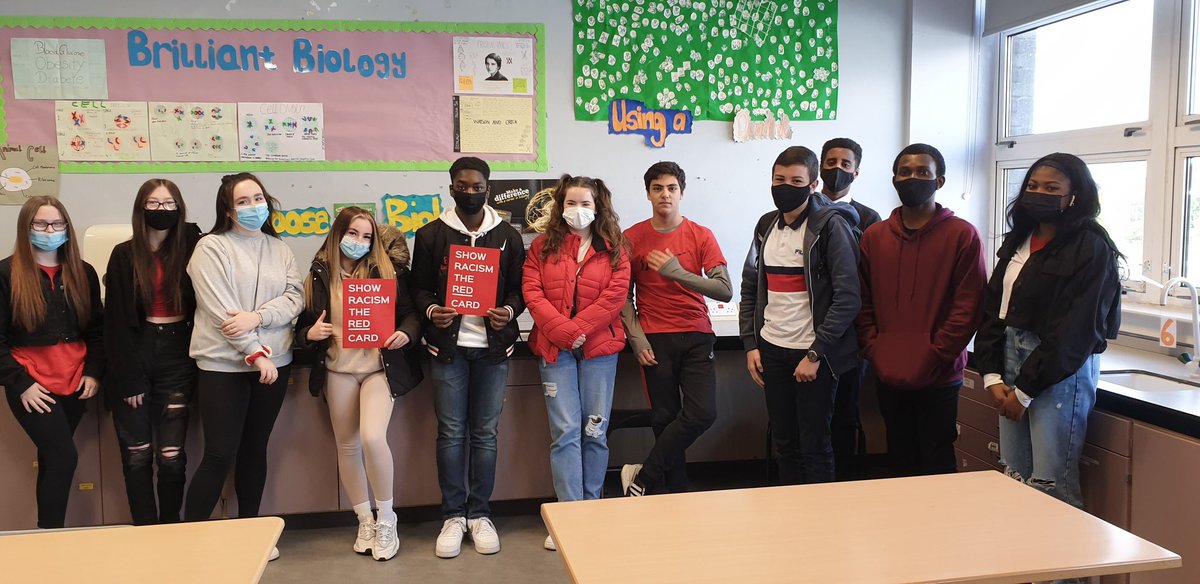 MissAsif_Bio's tweet image. Delighted to see so many of our staff and pupils @St_Rochs wearing red today 😀 in aid of Wear Red Day to Show Racism the Red Card ❤ #WearRedDay2021 #Unityandequality @StRochsScience