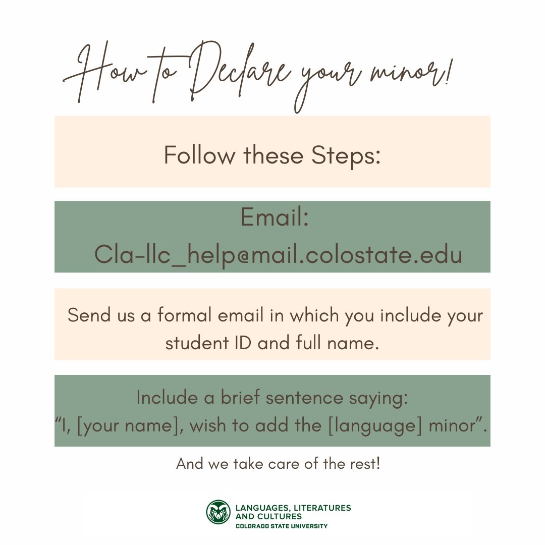 How to declare your minor at the LLC!!💚🐏