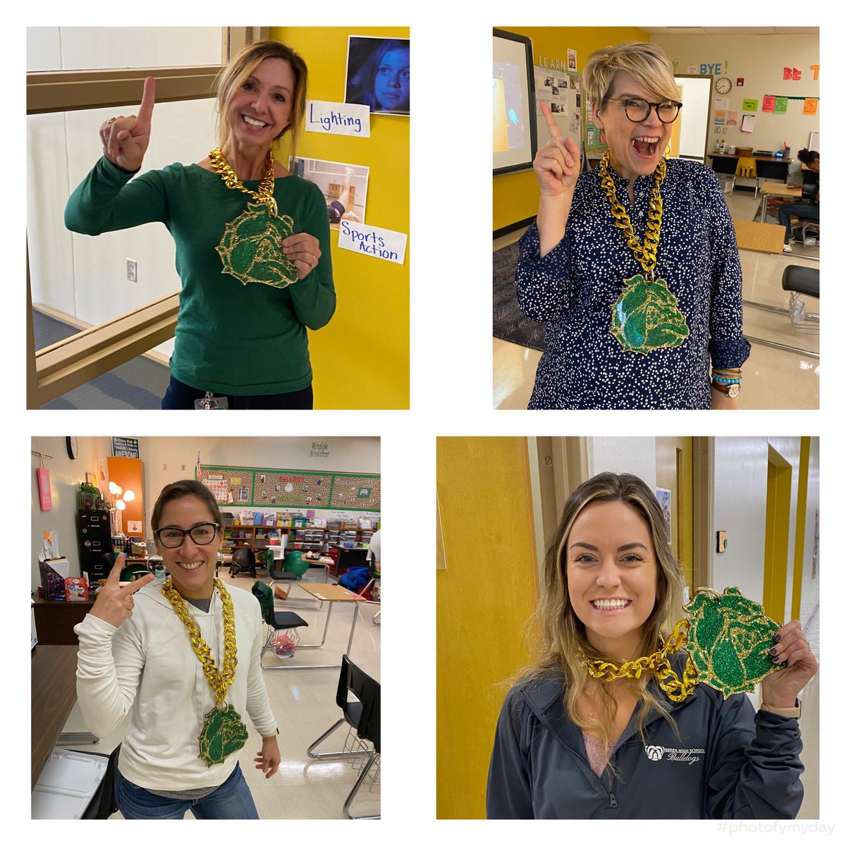 MrShinpoch's tweet photo. The SPED department @berea_high is representing the department battles chain after winning the college spirit competition this past Month! Halloween costume battle is coming up next week, wonder if they can hold on to the chain. https://t.co/EUlGW2RRMQ