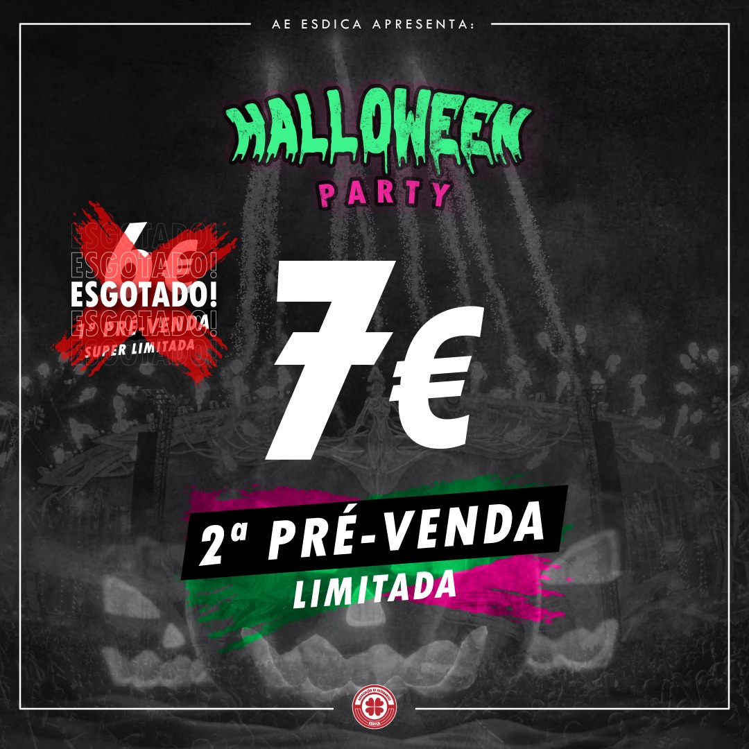 Um grande obrigado a todos! Em menos de 1 dia, a primeira fase de vendas, esgotou! 

A segunda fase de vendas terá o custo de 7€ 
Garante já a tua pulseira com um dos nossos RP’s antes que desapareça também! 

Fica atento/a!

Até dia 30 🎃👻