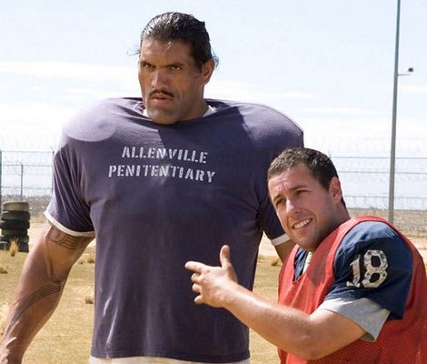 MacShoemaker's tweet photo. @Friday_Beers We’re rolling with Les Grossman, Longest Yard Great Khali, and Okeefe from the fighter https://t.co/93QWrgsdhu