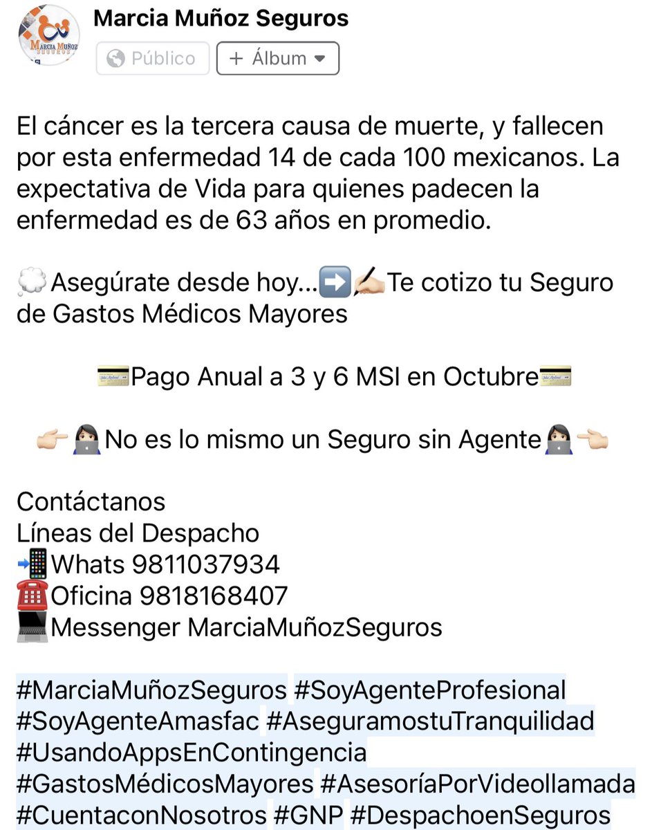 Marcia_Seguros's tweet photo. ¿Ya cuentas con tu póliza de Gastos Médicos Mayores?

La antigüedad es un factor muy importante en la atención oportuna de tus padecimientos.

#TeAsesoro
Marcia Muñoz Seguros https://t.co/IKs3dYOpaL