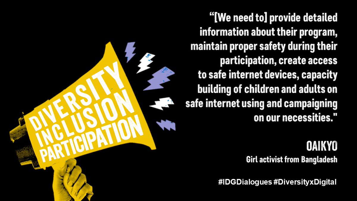 PlanNY_UN's tweet photo. In case you missed it, here is a highlight from one of our #IDGDialogues Oaikyo! 

Click this link to watch the dialogue! 👇  

https://t.co/FcPRaMVB52 

#FreeToBeOnline #DiversityXDigital #IDG2021 #DayOfTheGirl https://t.co/tyQCyxwEaF