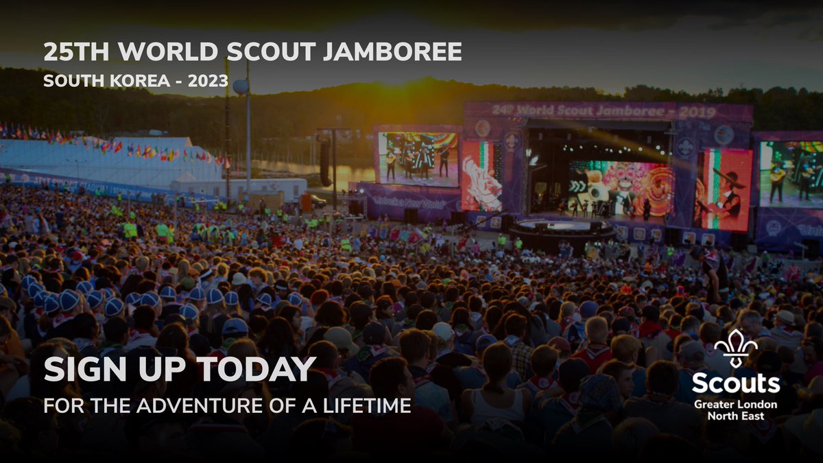 Are you ready for the adventure of a lifetime? If you're going to be an Explorer Scout during the summer of 2023, then this lifechanging opportunity is for you!

Sign up now by visiting: glne-scouts.org.uk/jamboree the deadline is the 12th November, what are you waiting for?