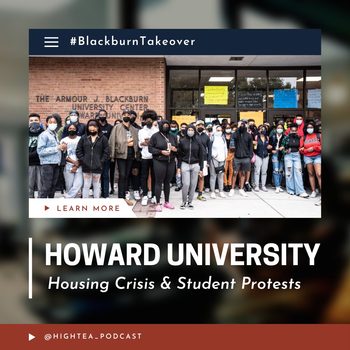 HighTeaPod1's tweet photo. 🚨HOWARD THREAD: Howard University students have been protesting on-campus since Oct. 12 because of abhorrent, poor, living conditions.
ℹ READ FOR MORE FOR DETAILS
#BlackburnTakeover #Howard #studentlife #howardprotest https://t.co/mhffN7tObi
