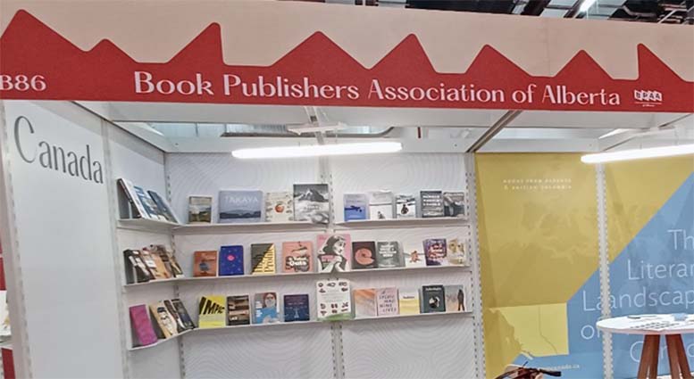 UCalgaryPress's tweet photo. We're so excited to see OTHERS OF MY KIND and @amylia_leblanc's UNLOCKING at the @ABbookpub booth at Frankfurter Buchmesse. #ReadAB worldwide! https://t.co/Ir7fsQuowq