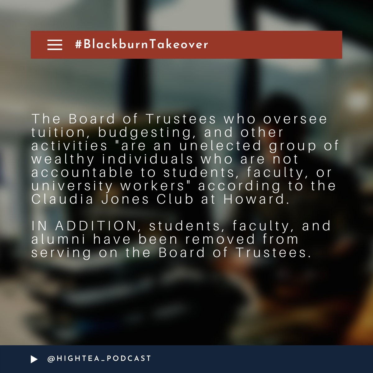 HighTeaPod1's tweet photo. 🚨HOWARD THREAD: Howard University students have been protesting on-campus since Oct. 12 because of abhorrent, poor, living conditions.
ℹ READ FOR MORE FOR DETAILS
#BlackburnTakeover #Howard #studentlife #howardprotest https://t.co/mhffN7tObi