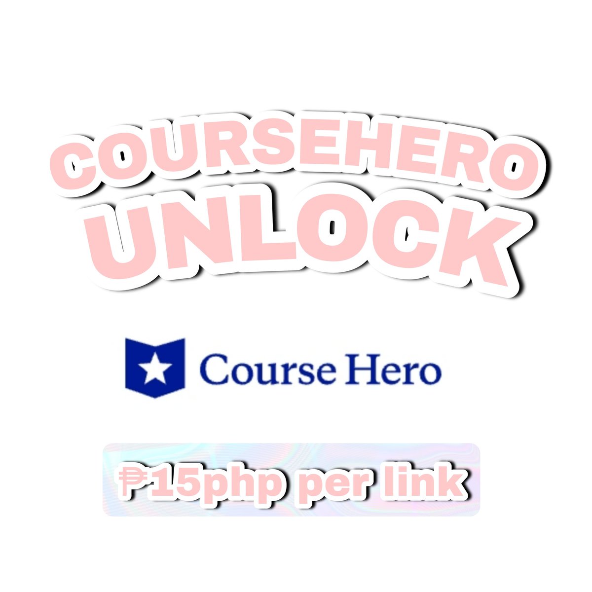 jeonienne's tweet photo. Hello guys, I'm offering chegg, coursehero, bartley, sricbd unlocks! And other educational premiums that can help with your studies 💜 

Hit me up for proofs and to avail! 
+ discounted if 5 unlocks and up! 

— badly need funds for school, i hope we can help each other! 

💸GCASH https://t.co/ciyBu7WKmH