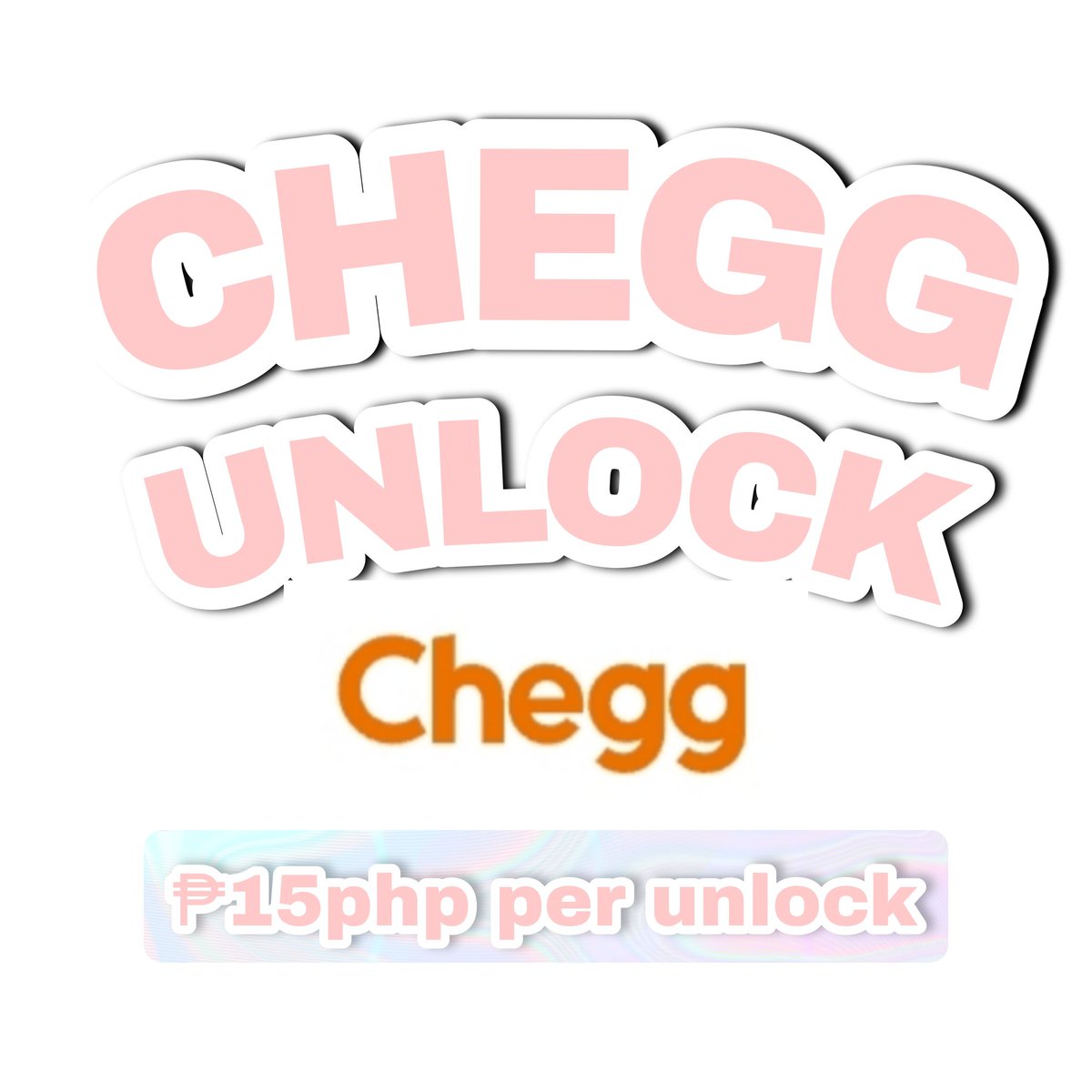 jeonienne's tweet photo. Hello guys, I'm offering chegg, coursehero, bartley, sricbd unlocks! And other educational premiums that can help with your studies 💜 

Hit me up for proofs and to avail! 
+ discounted if 5 unlocks and up! 

— badly need funds for school, i hope we can help each other! 

💸GCASH https://t.co/ciyBu7WKmH