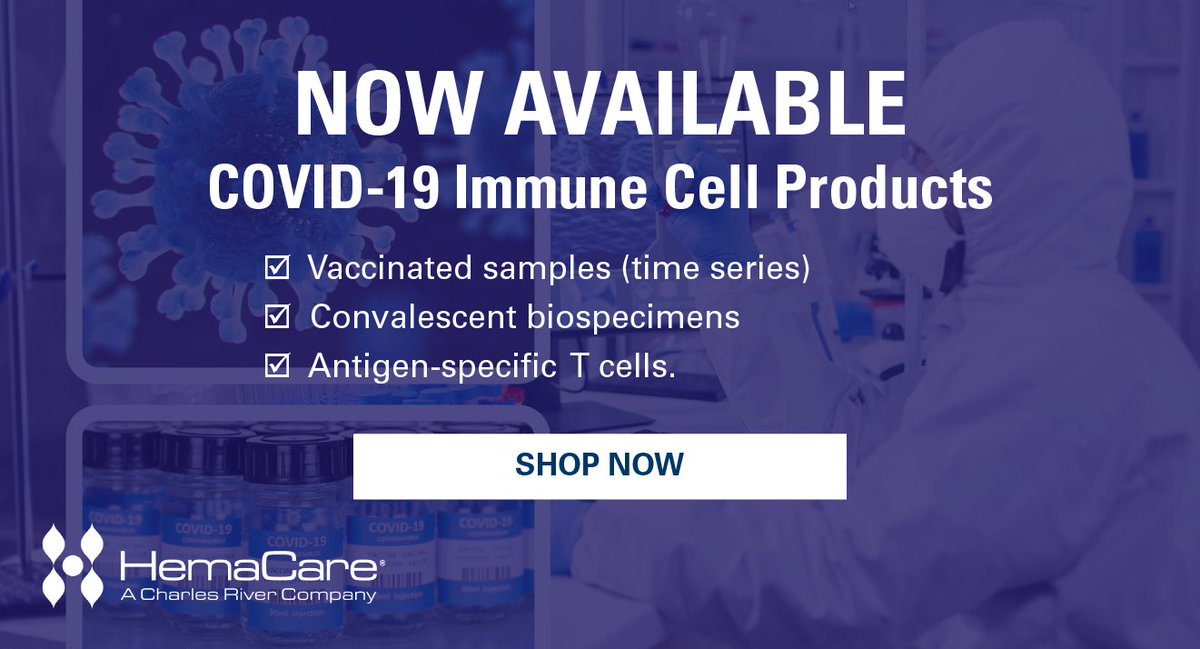 NEW &gt;&gt; We have the solutions you need to investigate the COVID-19 immune response: bit.ly/3vDeA59
#hemacare #vaccine #moderna #pfizer #booster #covid19 #variant #variants #deltavariant #tcells #modernabooster #pfizerbooster #immunization #covid19research #covid19vaccine