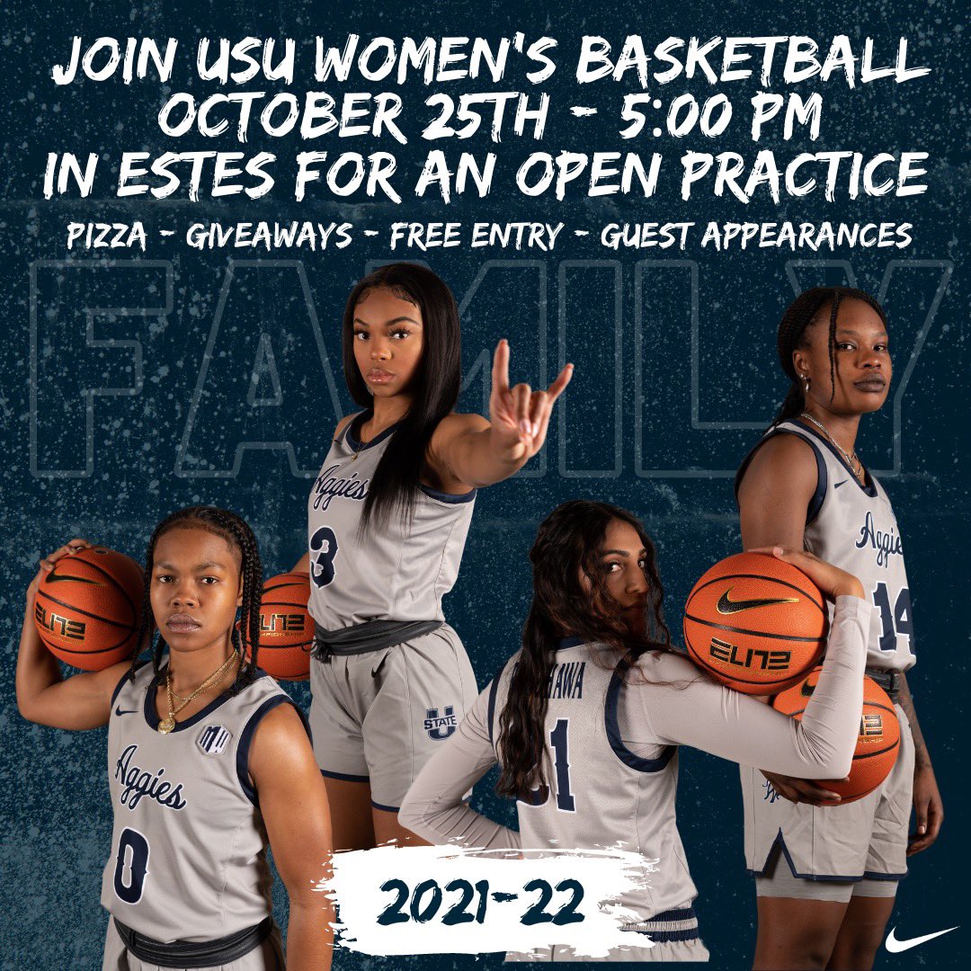 🚨Aggie Nation🚨

Oct. 25th at 5pm

✅ Guest appearances &amp; autographed balls from <a href="/CHbanderson/">Blake Anderson</a> &amp; <a href="/Coachryanodom/">Ryan Odom</a> 
✅ Free Pizza
✅ T-shirt Giveaways
✅ Free entry for everyone 
✅ $500 cash to a student, out of Head Coach <a href="/Kayla_Ard/">Kayla Ard</a> pocket!!

📍Estes

<a href="/usuHURD/">USU HURD</a> <a href="/USUAthletics/">Utah State Athletics 🏆x9</a> 🤘🏼
