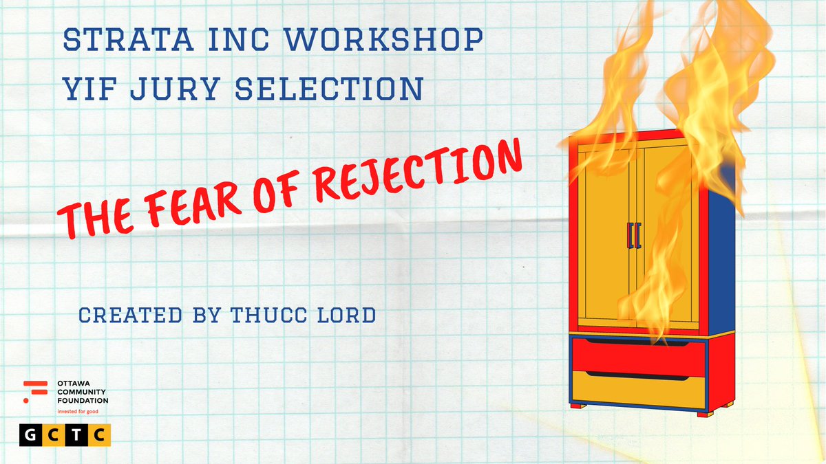 With support from <a href="/OttCommFdn/">Ottawa Community Foundation</a>, the Strata Inc. Workshops gave Ottawa students the chance to create their own audio works. In September, they were reviewed by a <a href="/YouthInfringe/">Youth Infringement</a> jury. Over the next few weeks, we’ll be sharing their selections, starting with “The Fear of Rejection"!