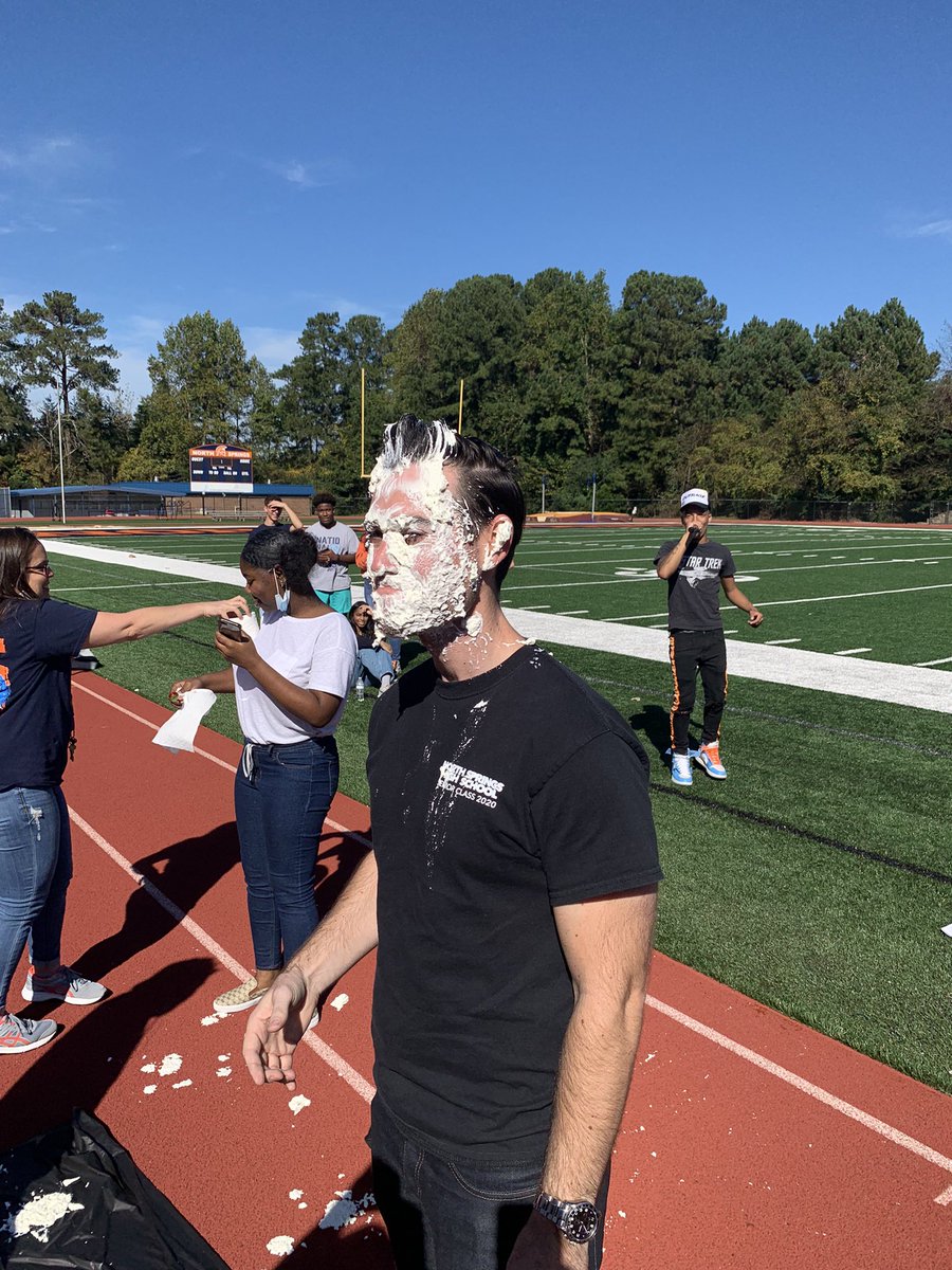Scott Hanson (@fcs_nshs_princ) on Twitter photo The best part of the pep rally! Ms Lundy and Mr Sheridan taking a pie in the face from a PBIS raffle winner. #PBIS <a href="/Sheridan_NSCHS/">Mark Sheridan</a> <a href="/Jessbdale/">Jessica Lundy Barksdale</a> <a href="/NSSpartans/">NSHS</a> <a href="/erichollinhead/">Dr. Eric Hollinhead</a> The best part of the pep rally! Ms Lundy and Mr Sheridan taking a pie in the face from a PBIS raffle winner. #PBIS <a href="/Sheridan_NSCHS/">Mark Sheridan</a> <a href="/Jessbdale/">Jessica Lundy Barksdale</a> <a href="/NSSpartans/">NSHS</a> <a href="/erichollinhead/">Dr. Eric Hollinhead</a>