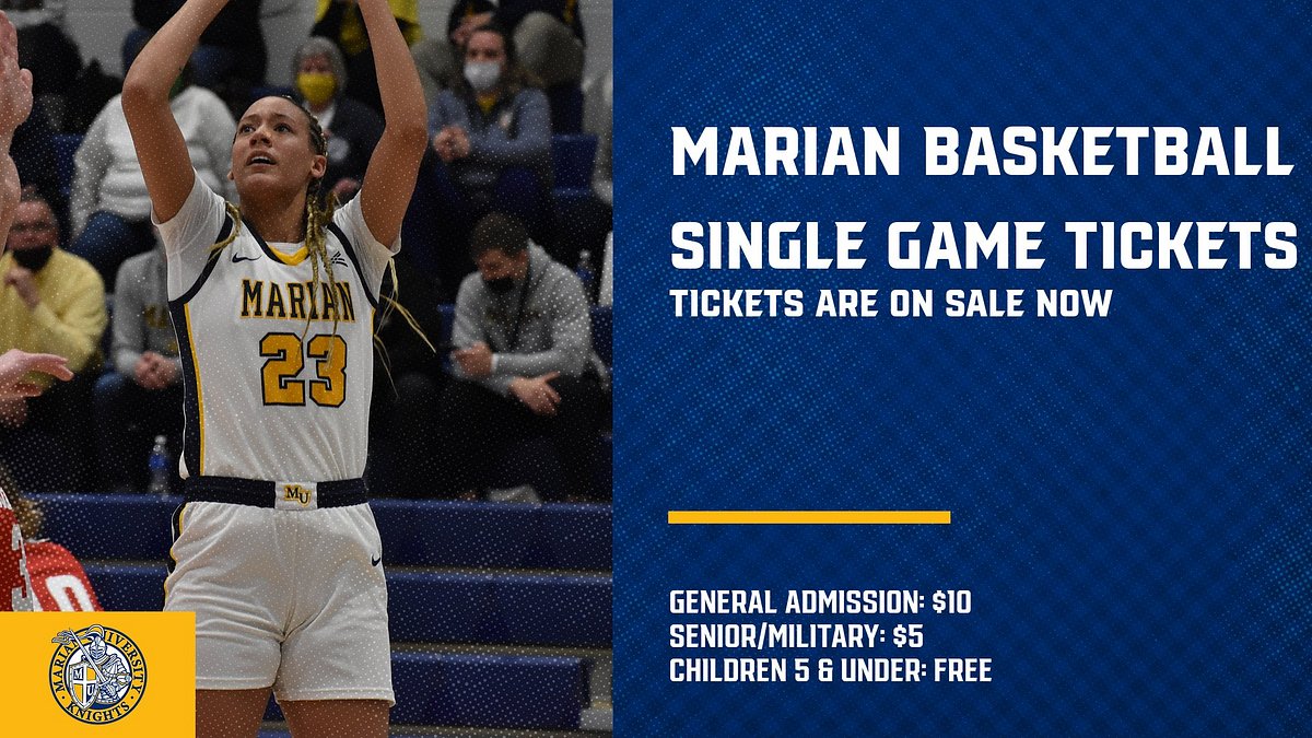 <a href="/MarianUnivWBB/">MarianWBB</a>: Marian Basketball Tickets on Sale Now
 - muknights.com/article/8385