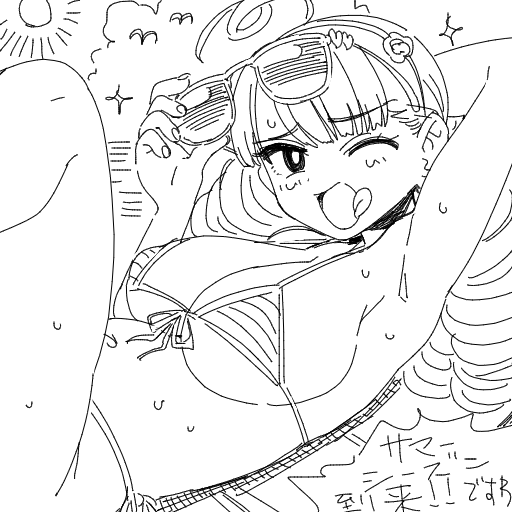 彦二ママのところのグルマン子ちゃんのファンアートです(1/2) 