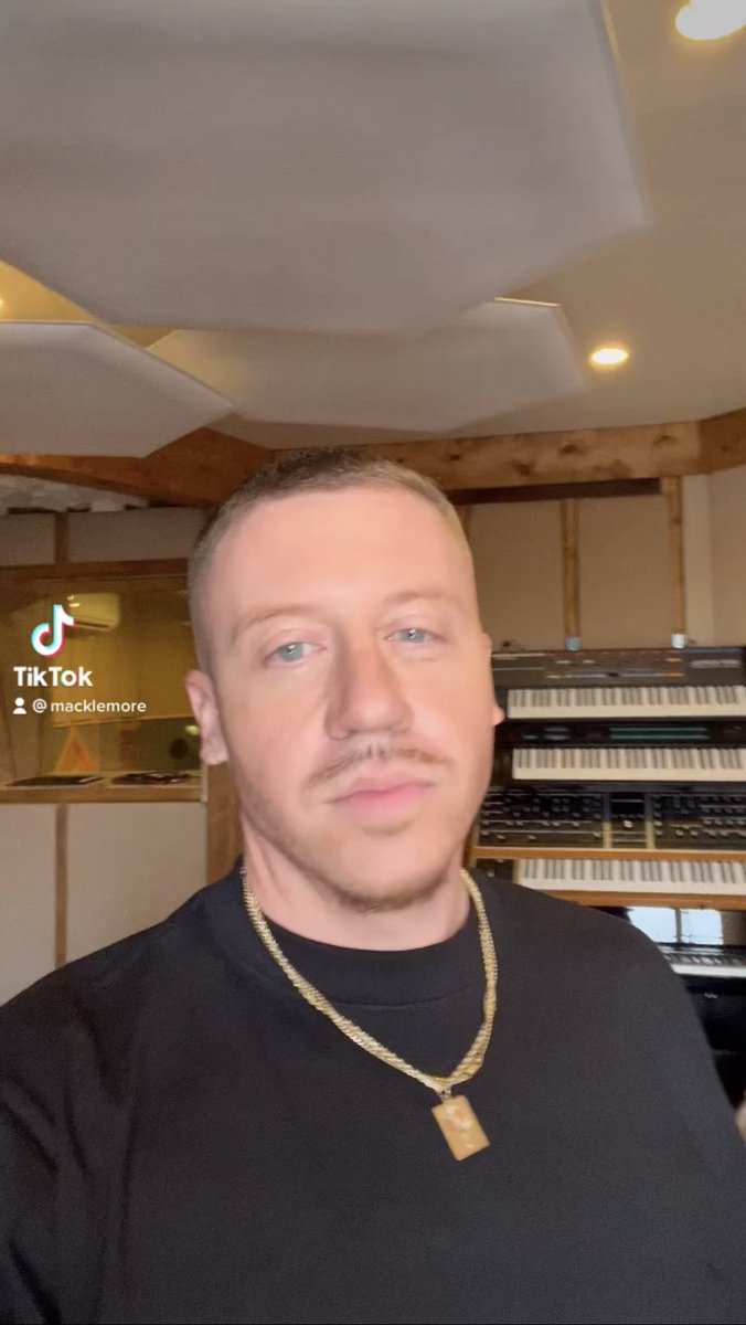 macklemore's tweet photo. Making a beat with the homies https://t.co/OBdpDnE2fJ https://t.co/ybAhIbx3q7