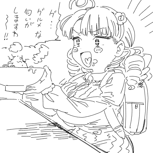 彦二ママのところのグルマン子ちゃんのファンアートです(2/2) 