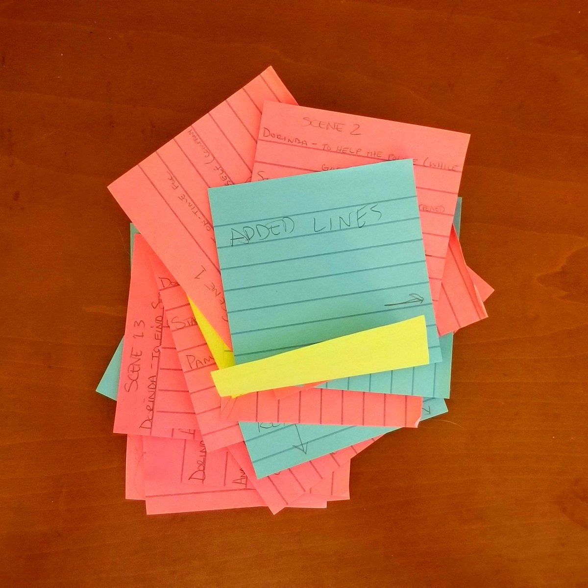 Quaranteam20's tweet photo. Afternoon everyone! Here are some photos of our recording session for Game, Set, Murder!

Pictured: 
- director notes from the script
- director looking over the script
- director and actor scene work
- a post-production shot

#AudioDrama #CozyMystery #QuaranTeam #GameSetMurder https://t.co/CPJkwTma17